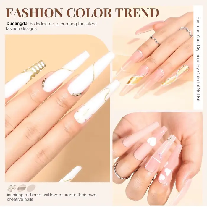 Gel d'extension d'ongles en poly pour allonger les ongles
