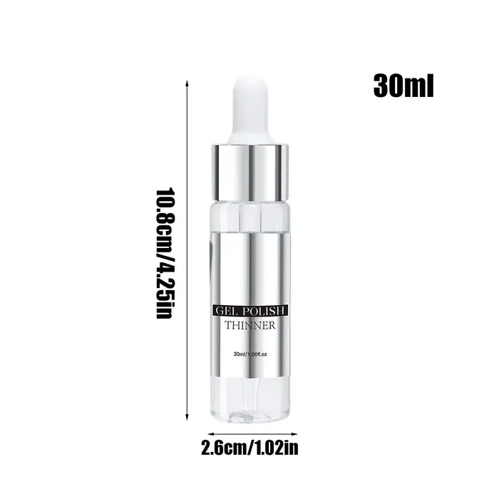 Dilueur de gel pour ongles 30ml – Liquide de dilution pour gels épais