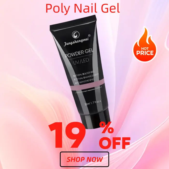 Gel pour ongles en poly : constructeur de gel transparent 30 g pour renforcement d'apparence naturelle