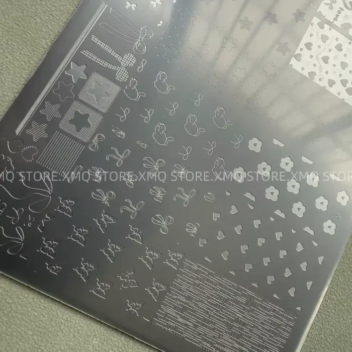 XMQ NAIL ART STAMPING PLATES STAR HEART TEMPLATES
