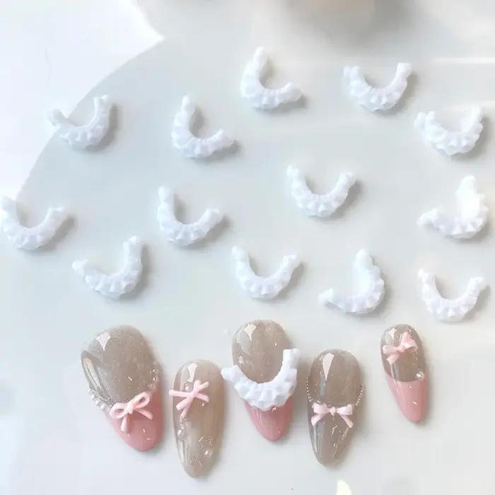 Décorations françaises en dentelle sculptée pour Nail Art
