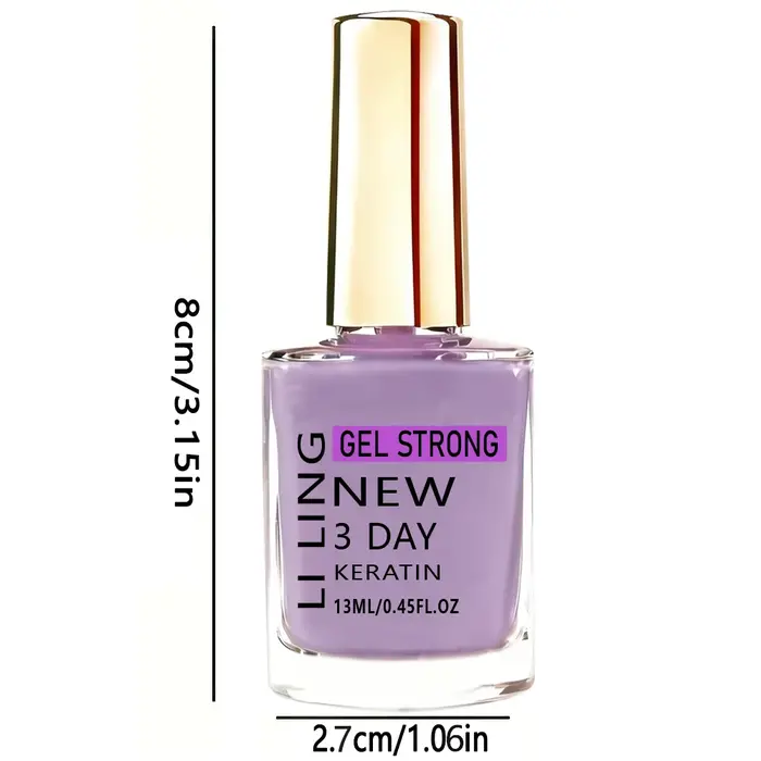 Icy Sheer Light Purple Nail Hardener - Nouveauté Printemps/Été - Séchage à l'air, manucure rapide, un incontournable pour les amateurs de nail art.