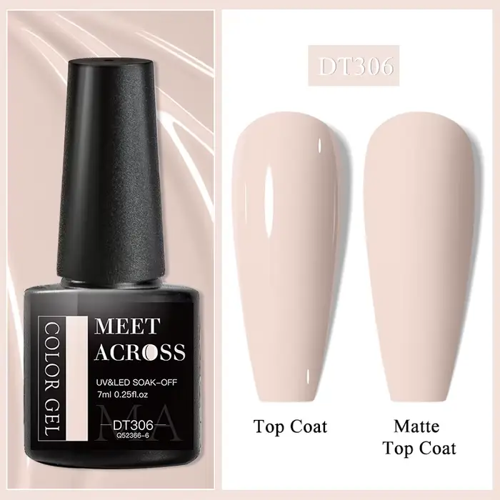 MEET ACROSS Vernis à ongles gel beige crème 7 ml
