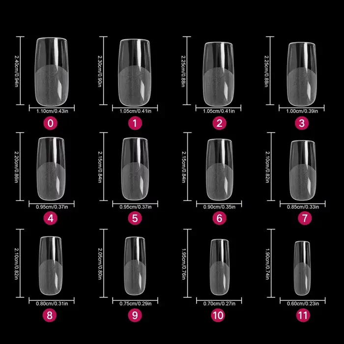 Embouts d'ongles carrés, 120 pièces, couverture complète artificielle, pointes de Gel souples et cla