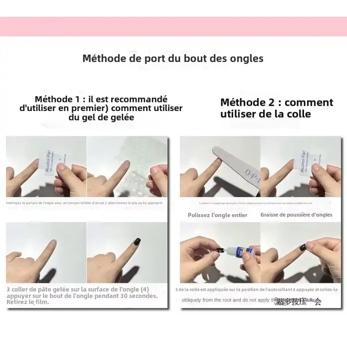 Y2k Spice Girl Fait À La Main Portable Ongles Noir Rose Doux Cool Nail Art Arc Amour Diamant Amande Faux