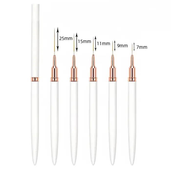 Ensemble de 5 pinceaux professionnels pour ongles