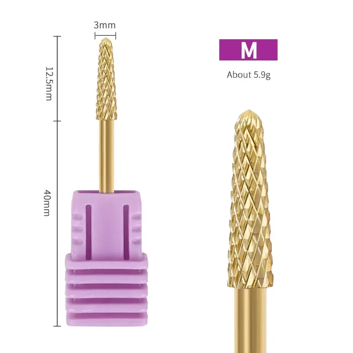 Forets à ongles en diamant pour manucure russe