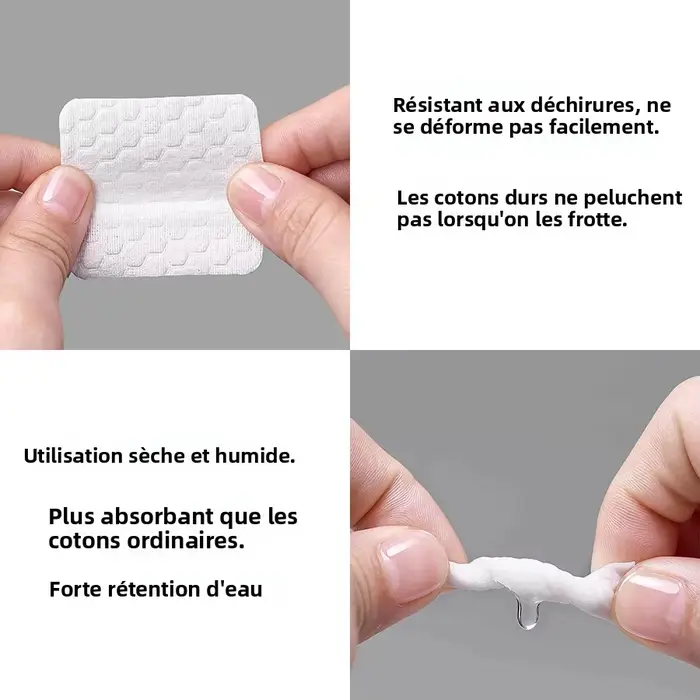200 lingettes non pelucheuses pour ongles