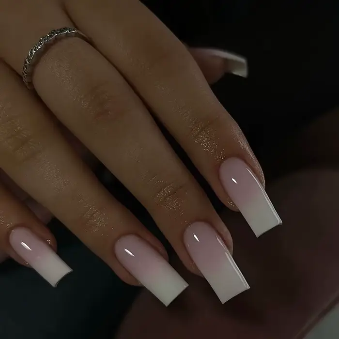 24 pièces longs Stiletto faux ongles épicés filles charme manucure rose presse