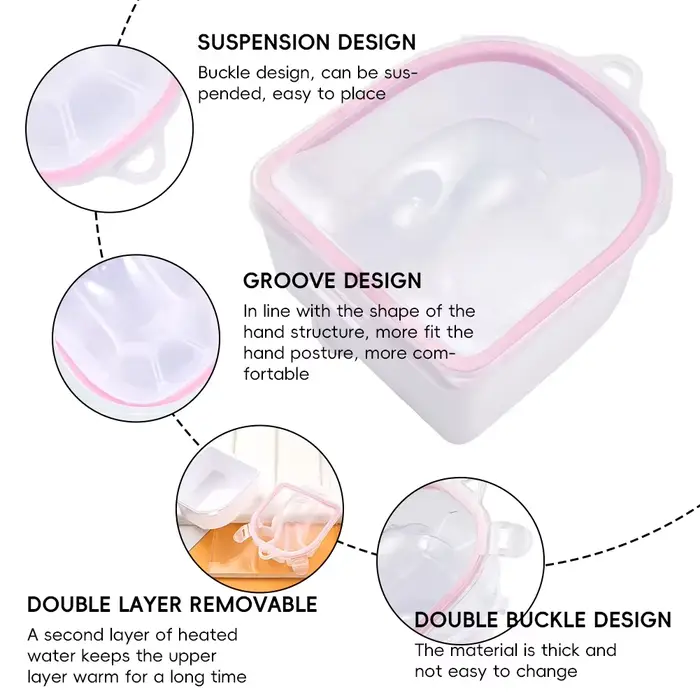 Dissolvant de vernis à ongles bol de trempage traitement