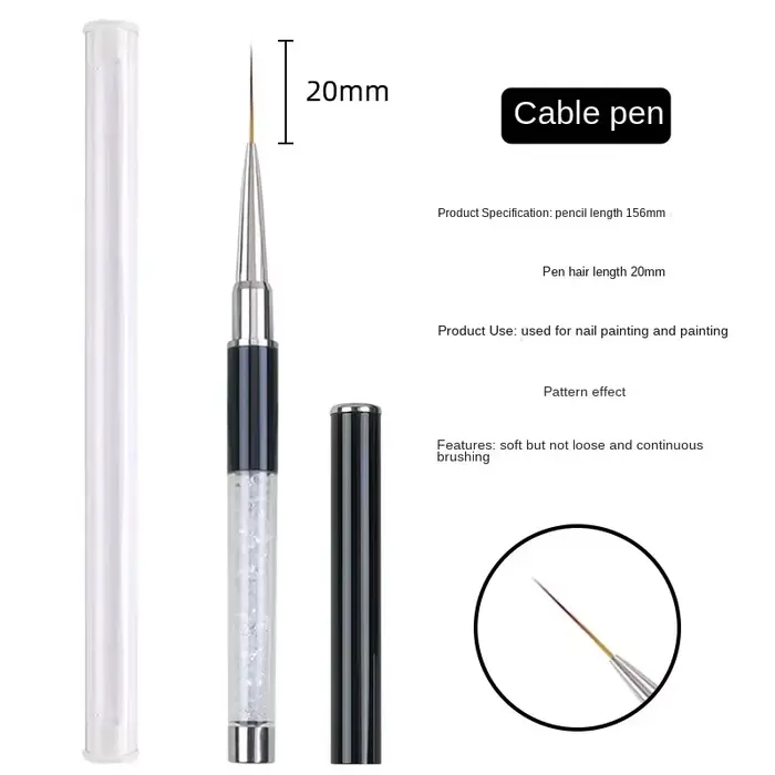 Pinceaux pour Nail Art, stylo d'amélioration des ongles, sculpture, peinture colorée, stylo à fleurs