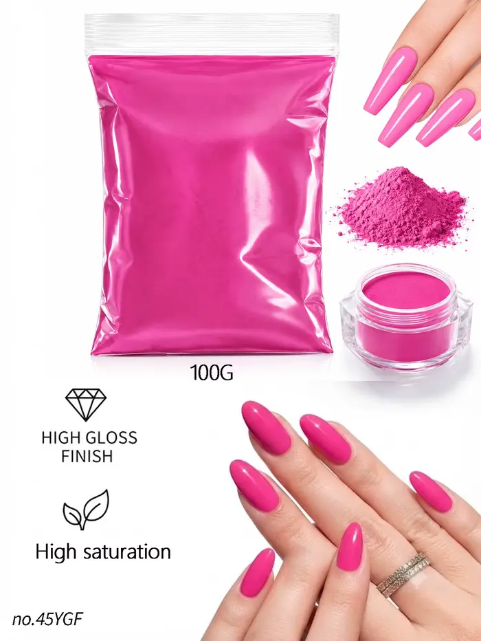 Poudre acrylique 100g, poudre de vernis à ongles acrylique, système d'onglerie acrylique, poudre de 