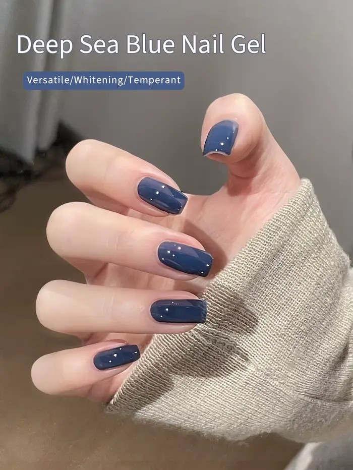 Vernis à ongles Gel de couleur bleu mer