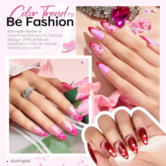 6 pièces de vernis à ongles en gel Winter Love Song