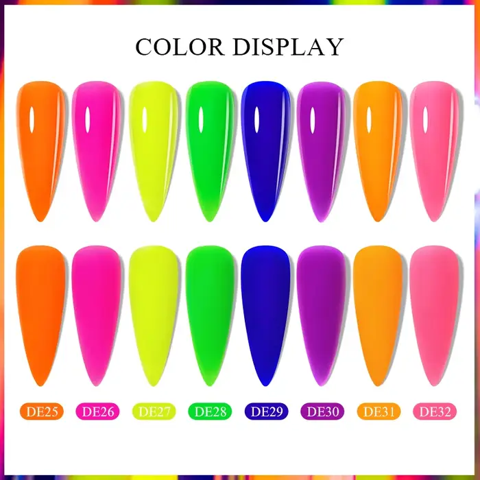Gel pour ongles en Poly néon