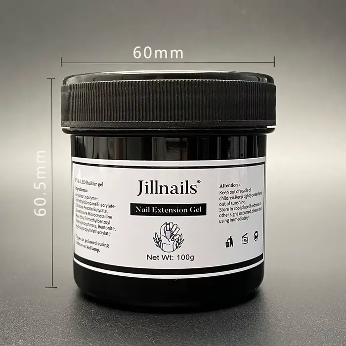 Jillnails 100g paillettes miroitant laiteux dur Gel constructeur ongles pour Extensions d'ongles ble
