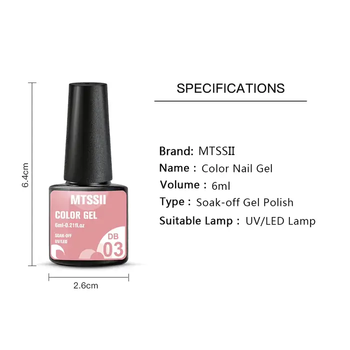 Kits de vernis à ongles Gel de couleur unie