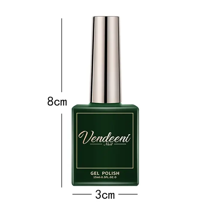 Vernis à ongles en gel auto-nivelant russe Vendeeni, base renforcée, laque en gel semi-permanente, vernis en gel UV à retirer par trempage.
