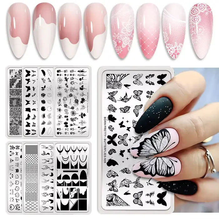BORN PRETTY – modèles de Nail Art en dentelle pour mariée