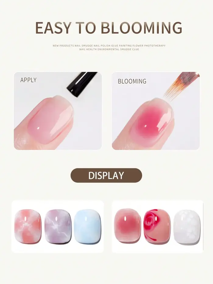 Vernis à ongles Gel à colle floraison