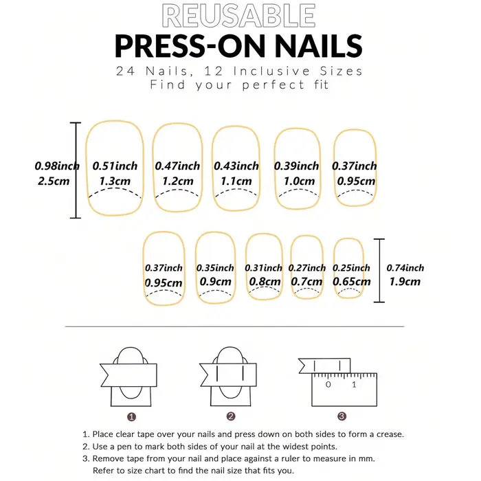 Faux ongles carrés dégradés bleus à pression