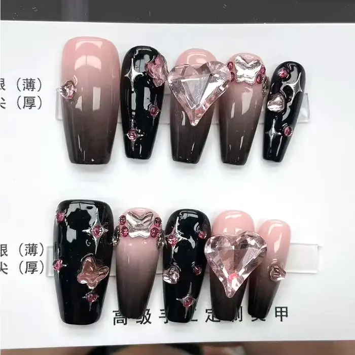 Faux ongles portables faits à la main