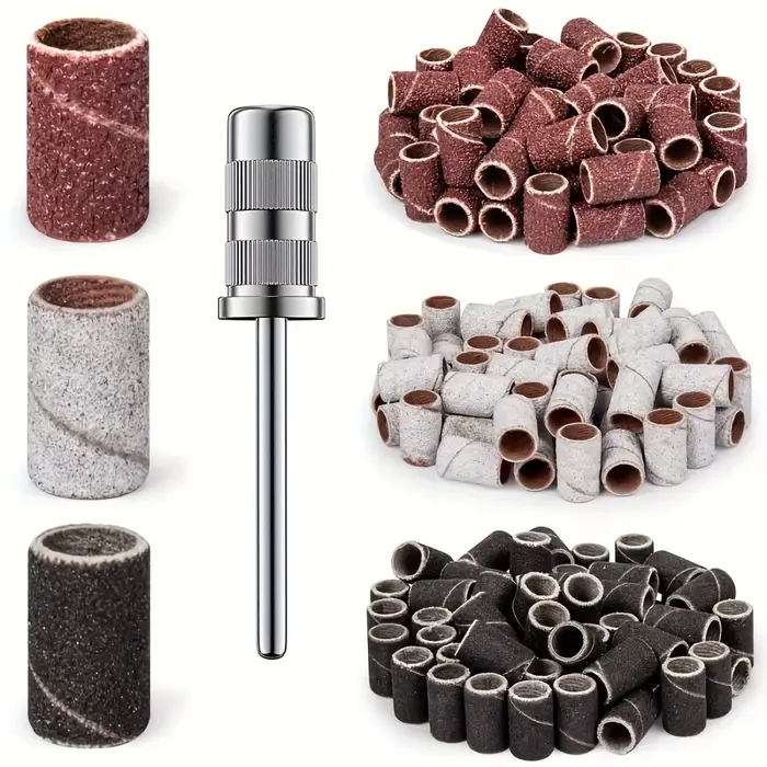 75 bandes de ponçage pour ongles avec embout de mandrin de 3/32"