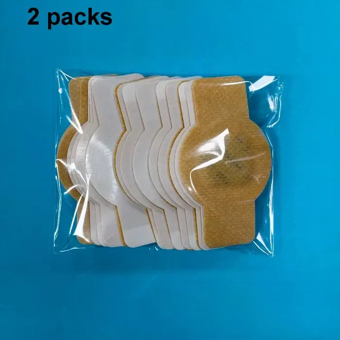2 Sachets d'autocollants gris pour ongles des pieds, patchs de réparation antifongiques, autocollant