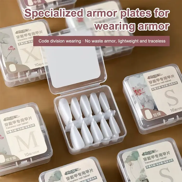 100 faux ongles par boîte
