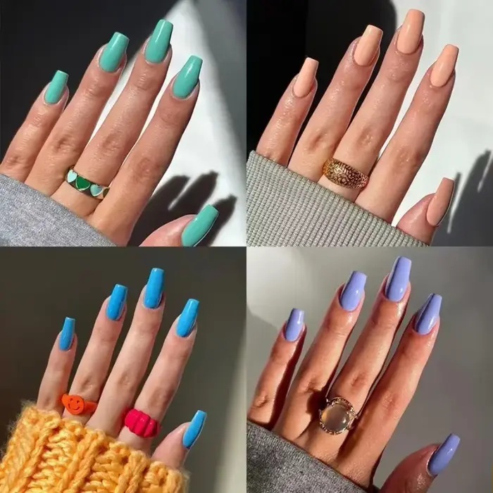 Faux Ongles à Pression de Ballet