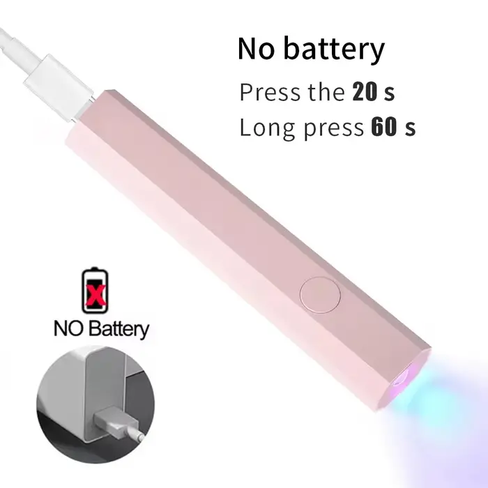 YIKOOLIN 1 Pc stylo forme Portable UV/LED lampe à ongles pour vernis Gel et presse