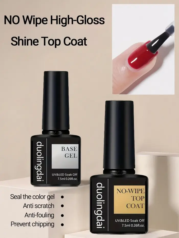 Lot de 2 vernis gel sans résidu 7