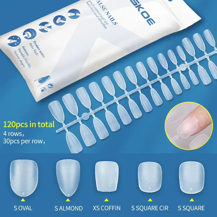 KOSKOE faux ongles mats 120 pièces presse