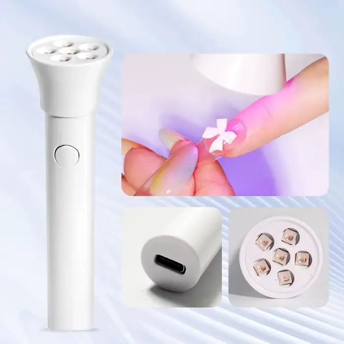 Lampe LED UV Portable Rechargeable pour vaccage de Verhéritage à Ongles, Machine de vaccage, Outils 