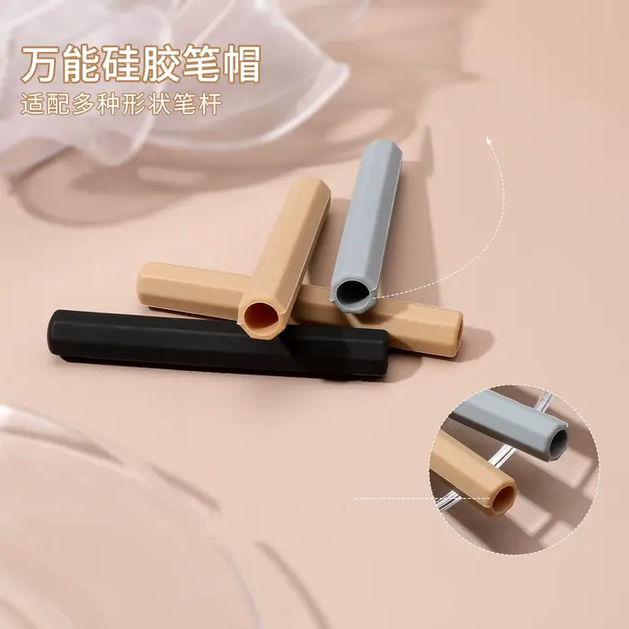 Bouchons de stylo à ongles en Silicone, 1.1x8cm, 4 pièces, protecteur de brosse, Extension Opaque, b