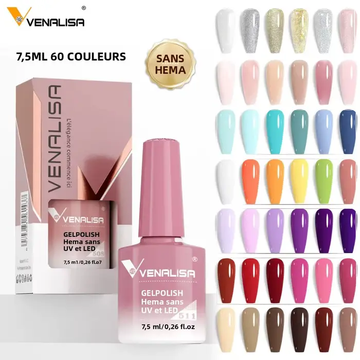 Venalisa 7.5ml HEMA FREE Jelly vernis à ongles rose nu