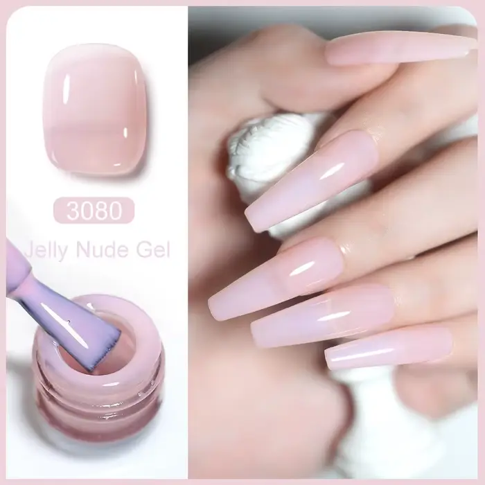 Arte Clavo 15ml gelée Gel vernis à ongles 70 couleurs rouge Semi translucide Gel