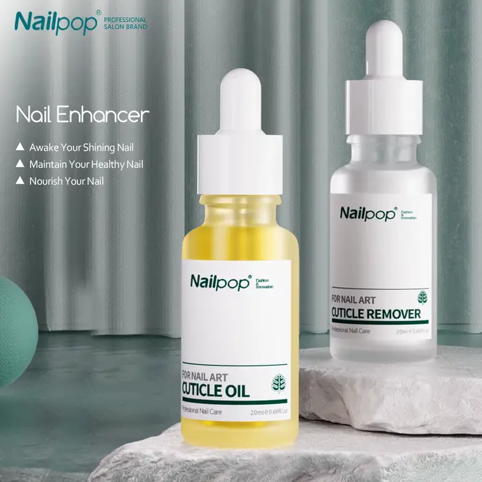 Nailpop dissolvant de cuticules et réparation d'huile de cuticule Kit de soin des ongles traitement 
