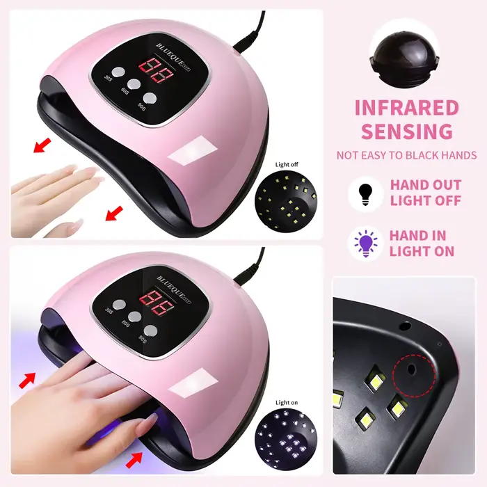 LIMEGIRL sèche-ongles UV Machine professionnelle 24 LED lampe de manucure UV lampe à ongles à usage 