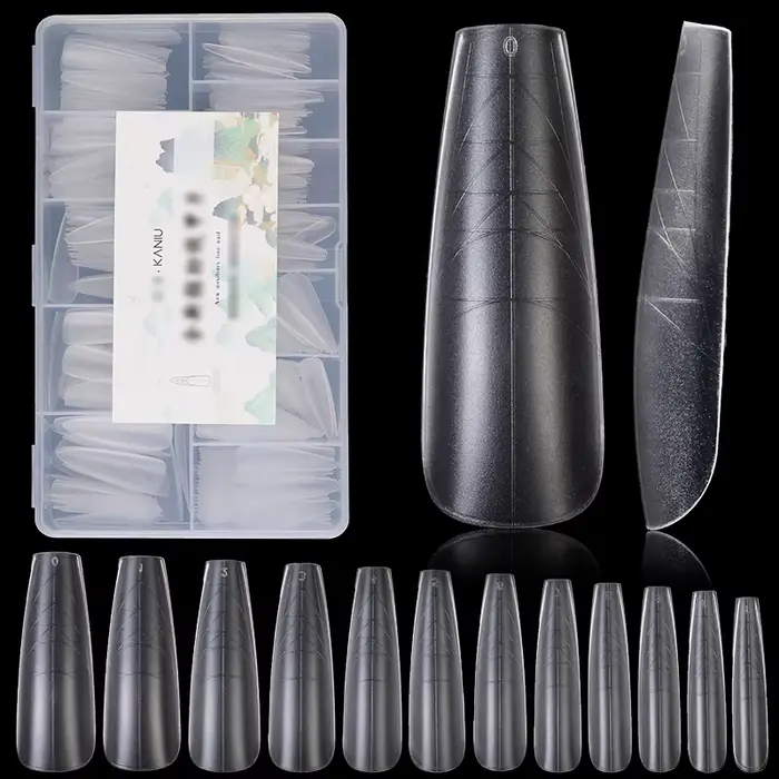 Kaniu 1 boîte double système ongles conseils clair couverture complète Extension faux