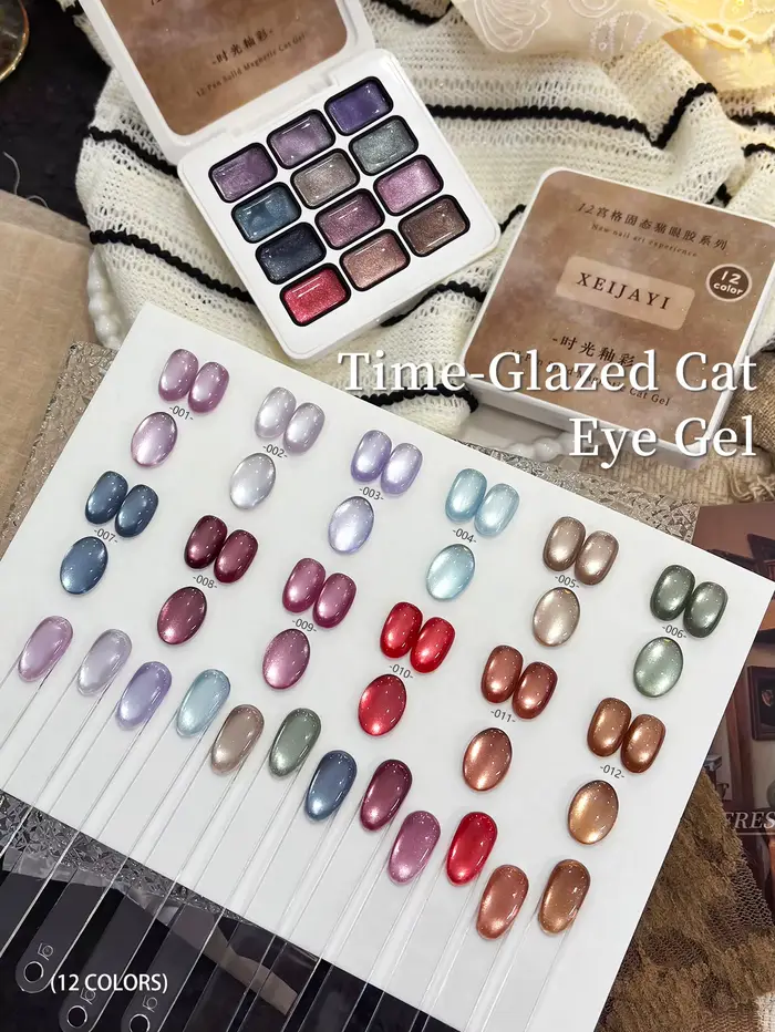 Gel semi-permanent pour ongles en 12 couleurs