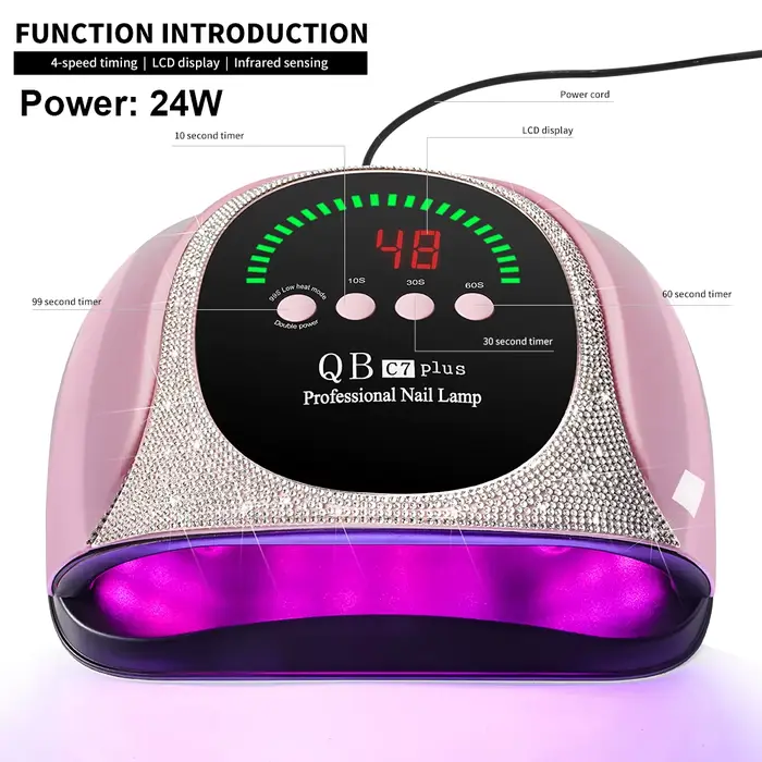 Lampe professionnelle UV/LED pour vernis à ongles, 57 LED, séchage rapide, lampe à polymérisation av