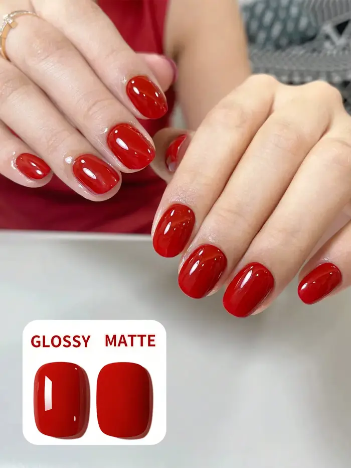 Vernis à ongles en Gel rouge pur