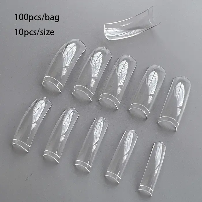 Embouts français longs pour ongles en gel acrylique