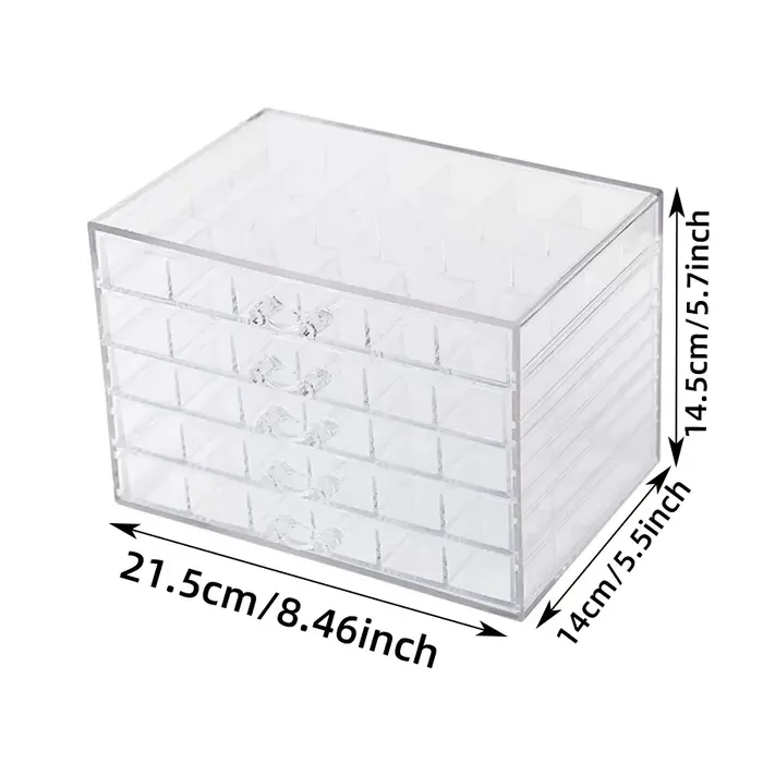Boîte de rangement pour accessoires de nail art