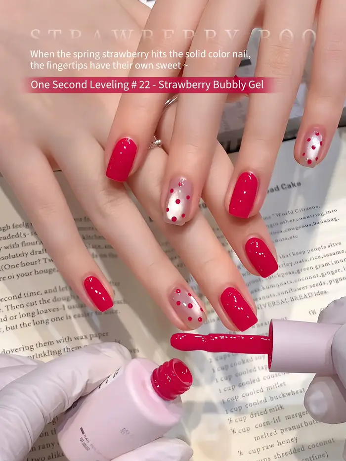 Vernis à ongles gel rouge 12 ml