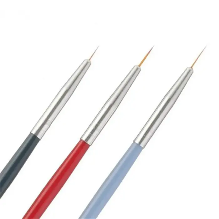 Ensemble de pinceaux à ongles 3D pour filles, 3 pièces/lot, pinceaux pour Gel acrylique UV, dessin, outil de manucure