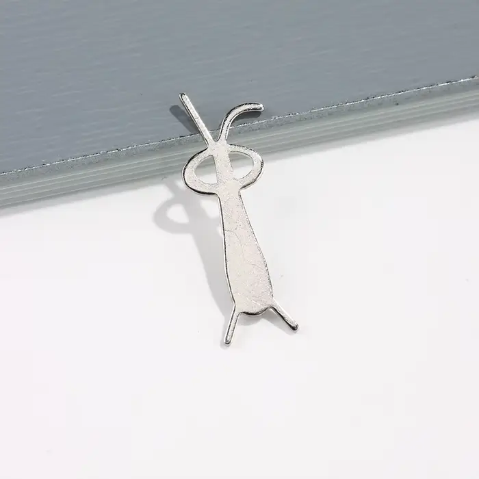 4 pièces Kawaii lapin ours forme oeil de chat aimant pour ongles oreille pliée lapin oeil de chat ef