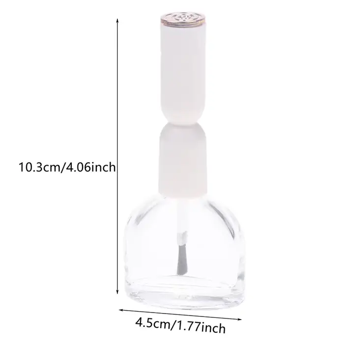 Mini bouteille en verre pour vernis à ongles de 13ml