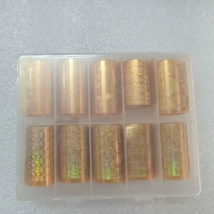 Feuilles d'autocollants de transfert en feuille pour ongles, Design Nail Art, décorations de manucur